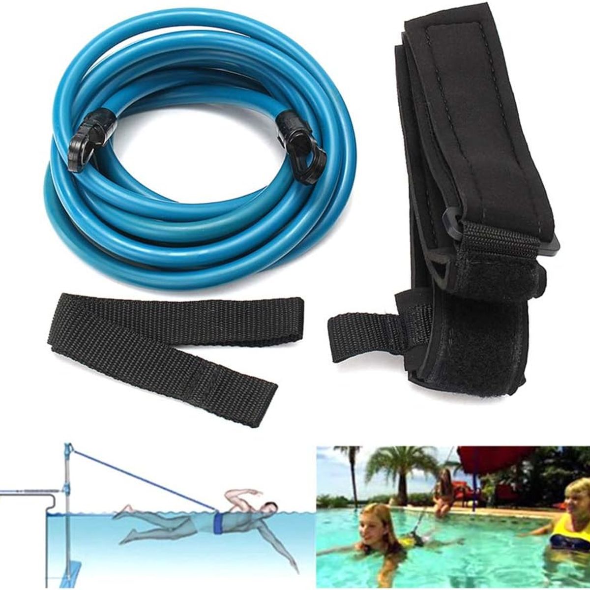 KUANGYE - Kit Natacion Arnés De Entrenamiento Para Nadar En Piscina