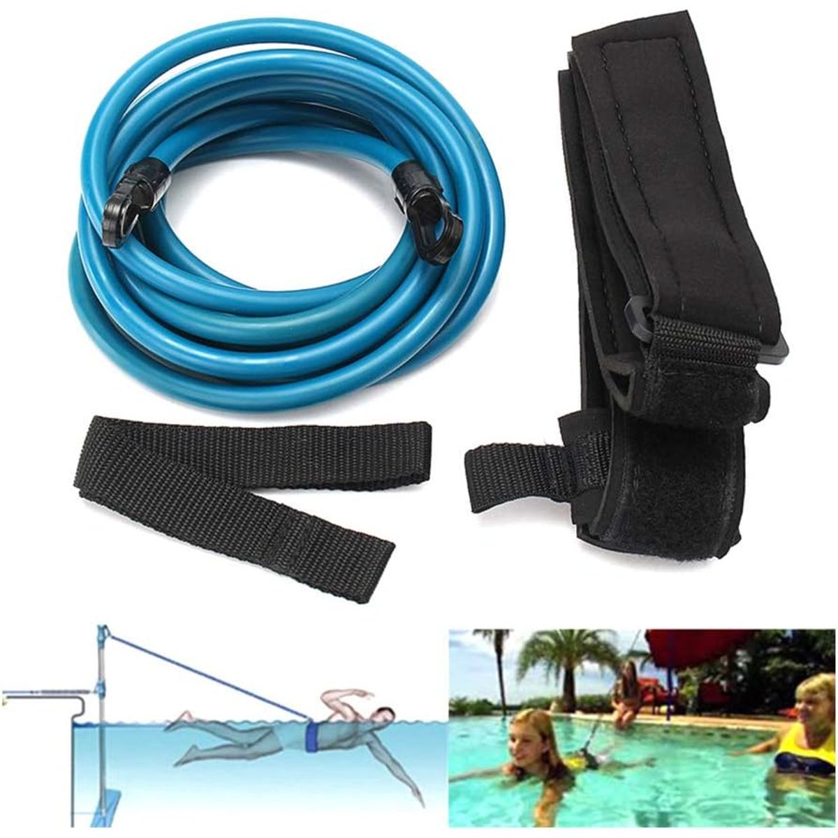 KUANGYE - Kit Natacion Arnés De Entrenamiento Para Nadar En Piscina