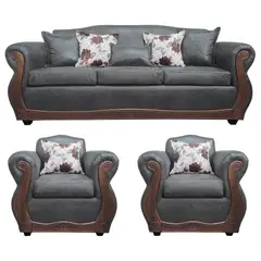 AMERICA DECORA - Living 4-1-1 Grand Santi Envejecido Gris Oscuro X