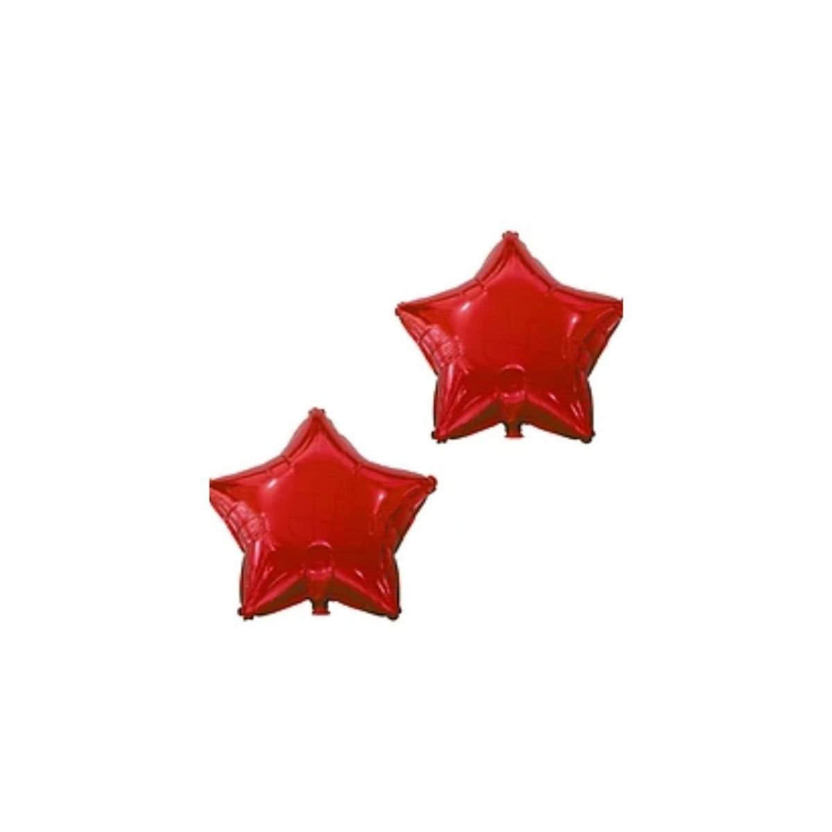 GENERICO - Globo Metalico Estrella 9 Pulgadas Rojo 2pcs