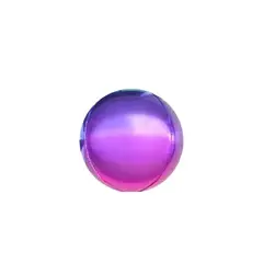 GENERICO - Belina Globo Metalico Redondo Morado 24pulgadas