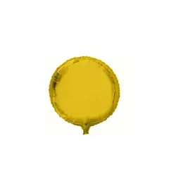GENERICO - Globo Redondo Dorado 18 Pulgadas