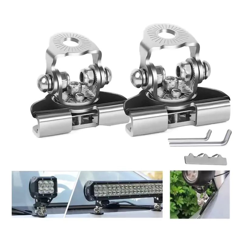 KUANGYE - Bases Faro Led Cofre Soporte Neblineros Barras Universal X2