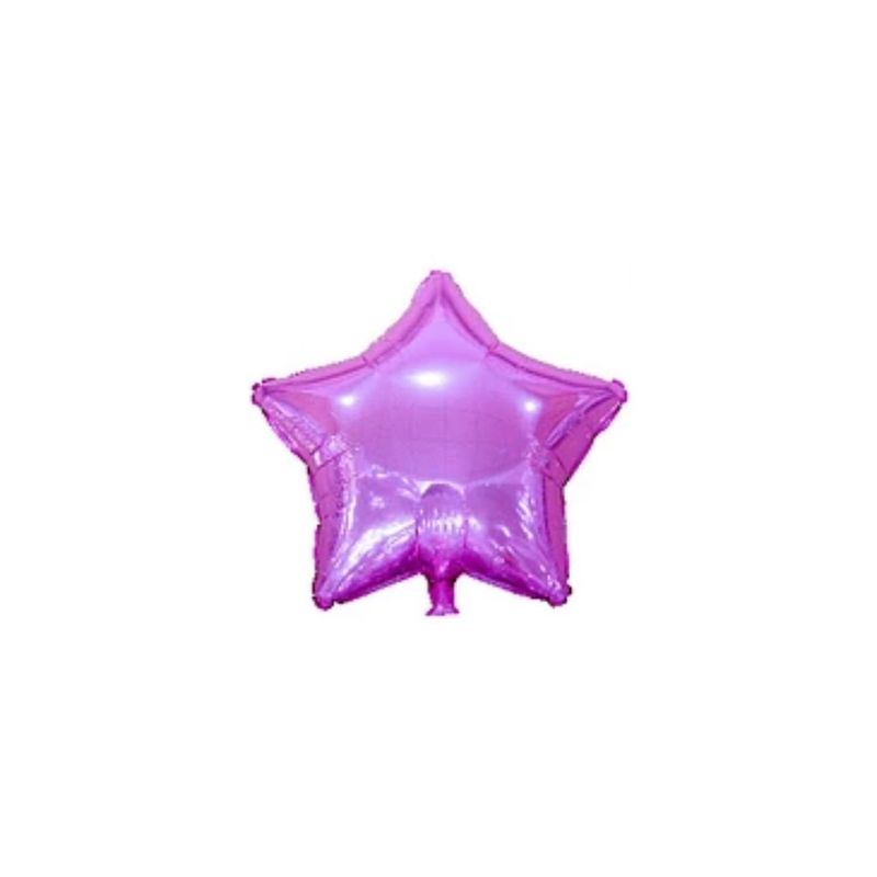 GENERICO - Globo Metalico Estrella Rosado Tornasolado