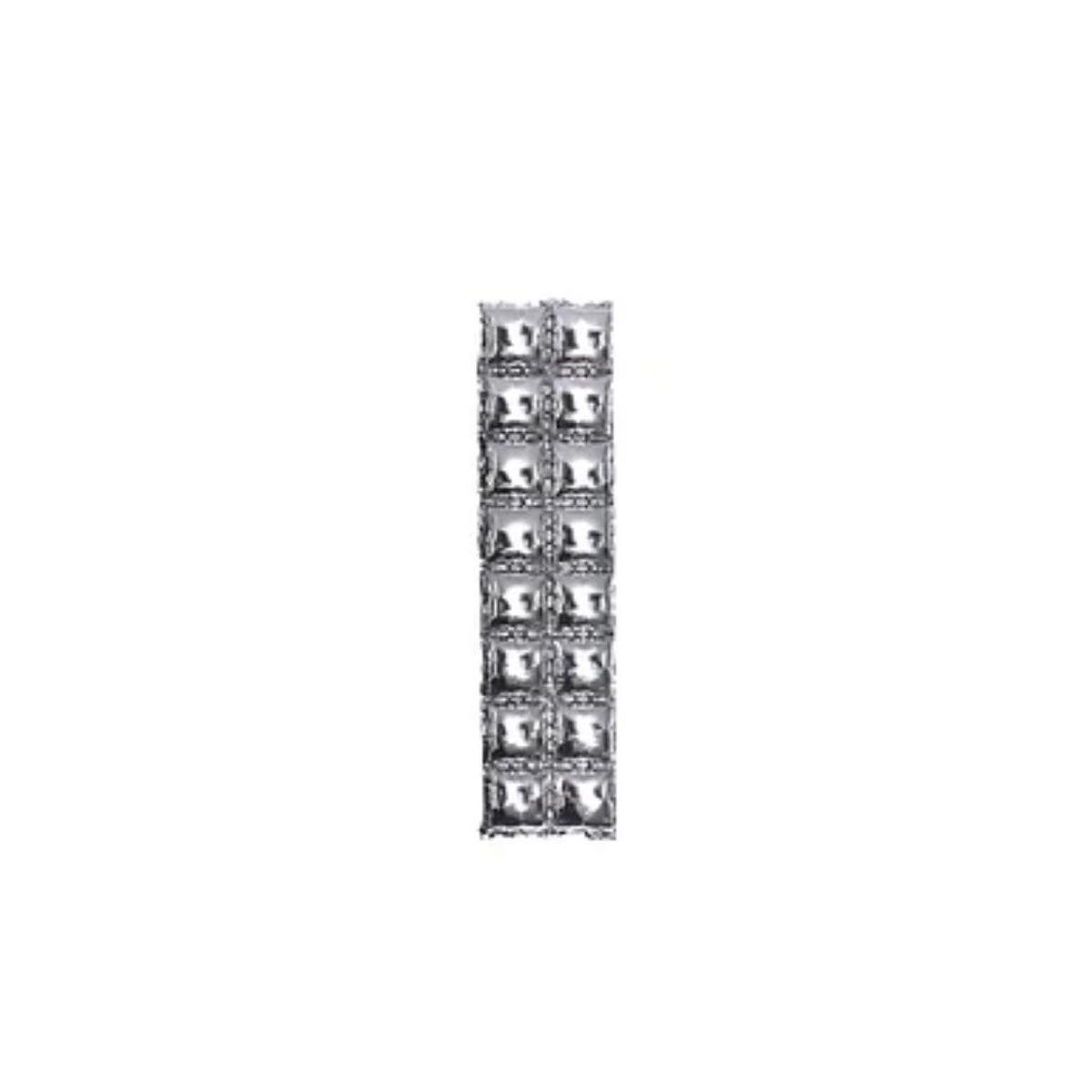 GENERICO - Pared De Globo Metálico Plata 2 Columnas 37x142cm