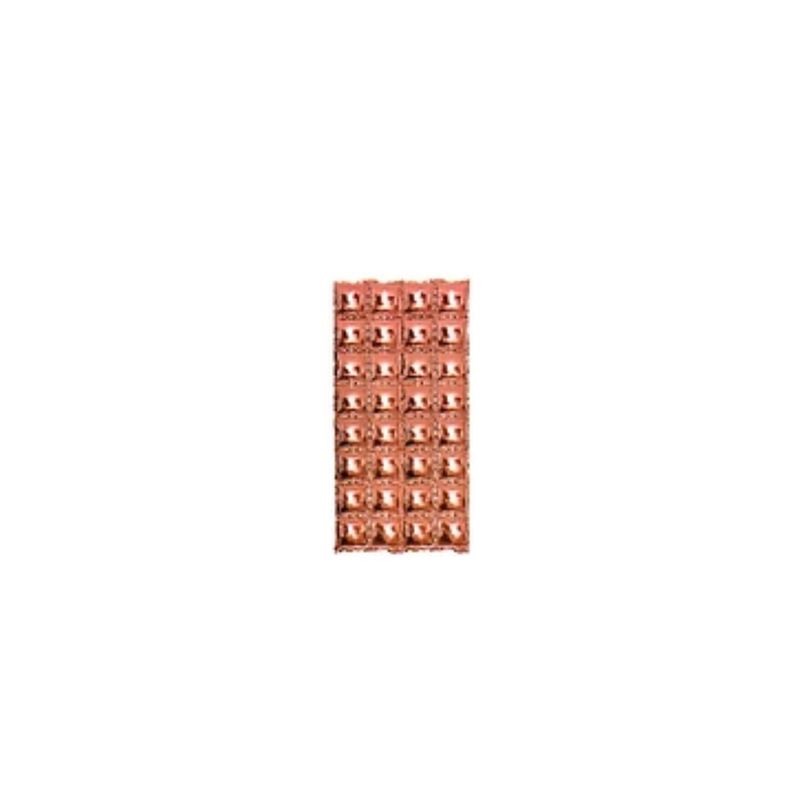 GENERICO - Globo Metalico Filas De Cuadros Orox60 Rosa 110cm