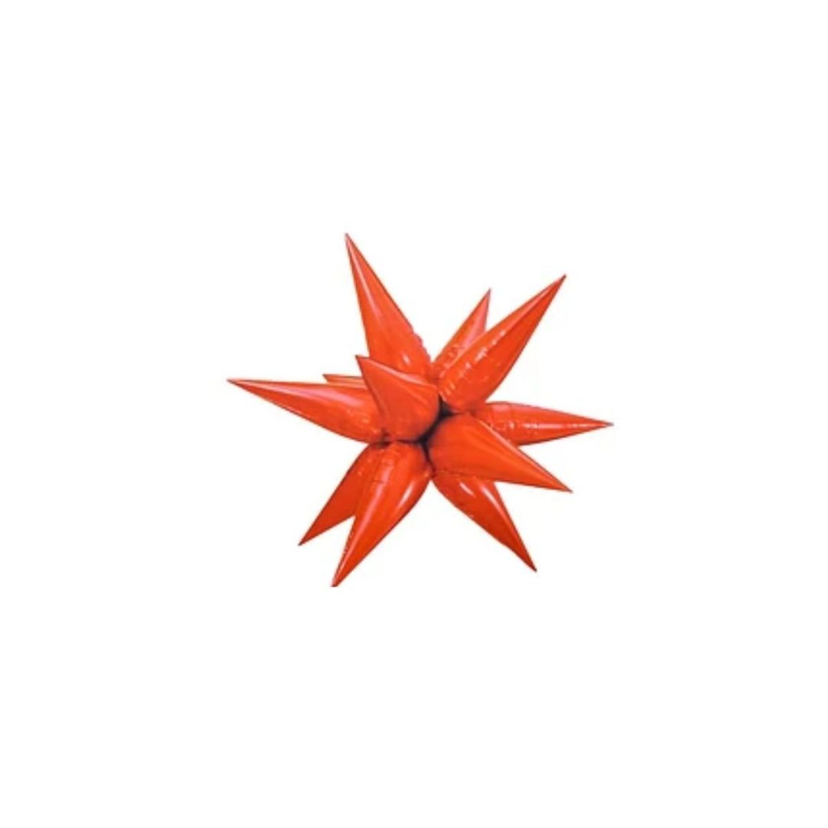 GENERICO - Globo Metálico De Estrella Explosión Rojo 65cm