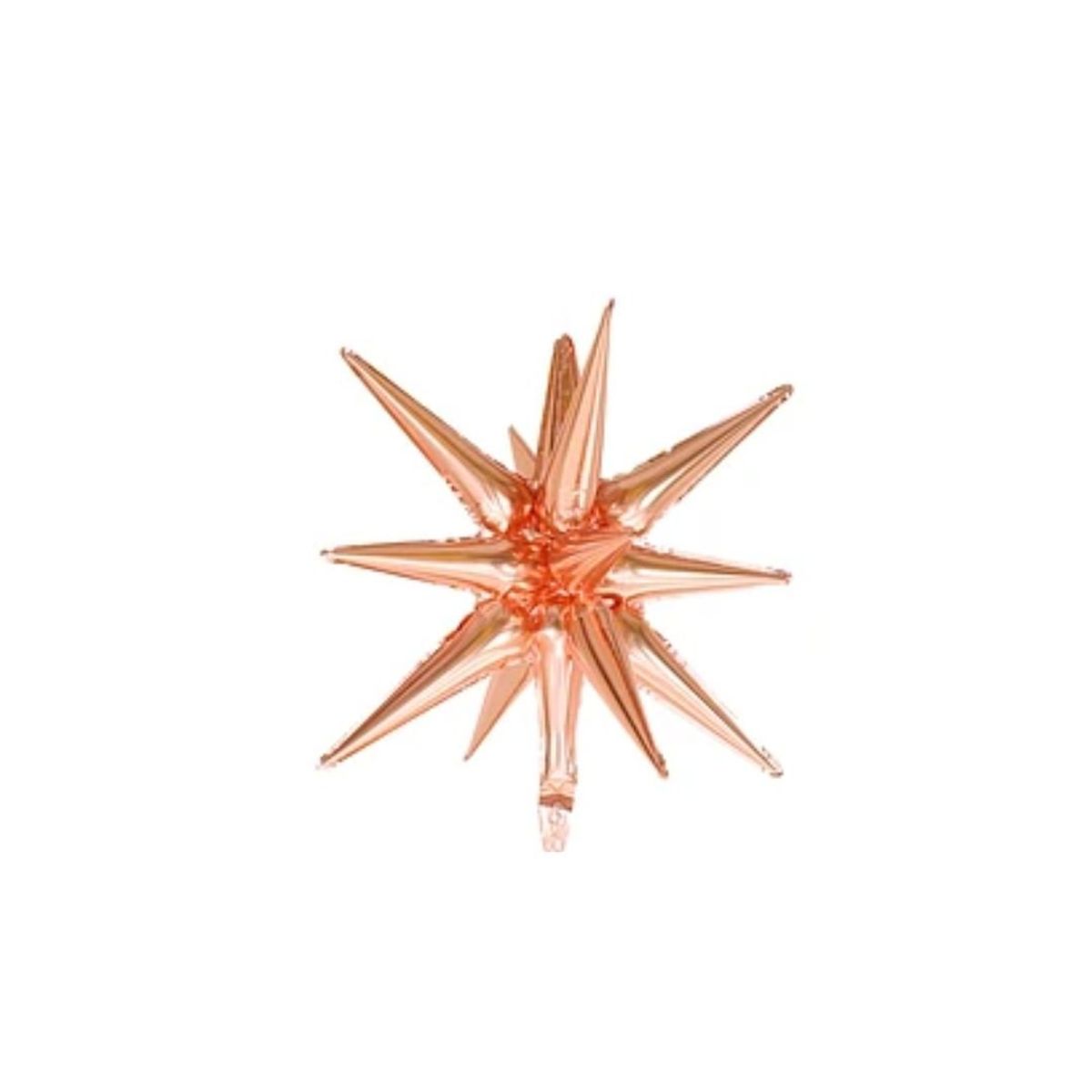 GENERICO - Globo Metalico Estrella Explosion Oro Rosa 44x55cm
