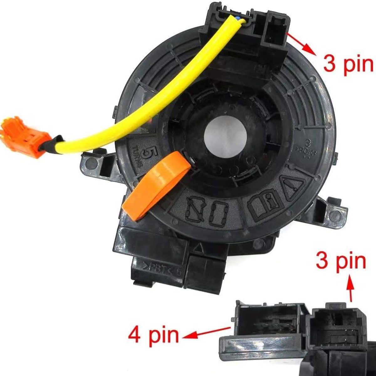 KUANGYE - Cinta Airbag Y Bocina Cable Aspiral Para Toyota Hilux 07-16