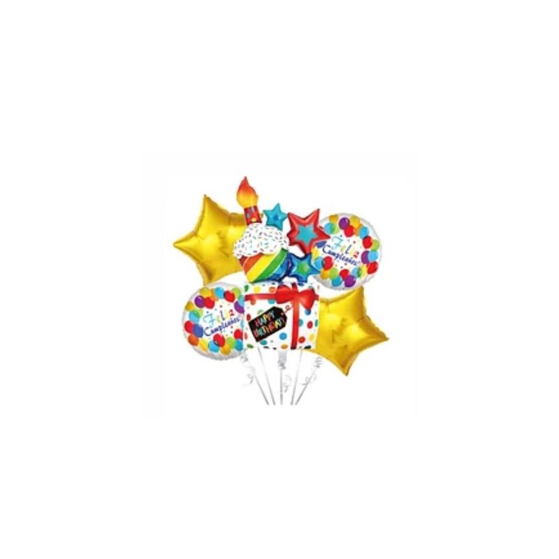 GENERICO - Set De Globos De Cumpleaños 5pcs