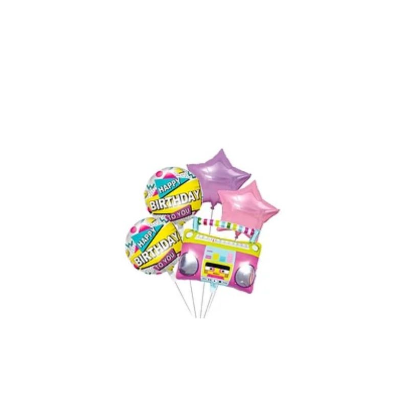GENERICO - Set De Globos Metálico De Radio 5pcs