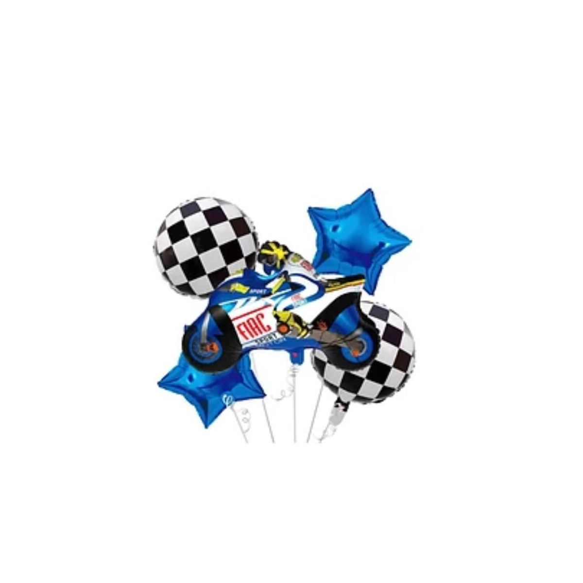 GENERICO - Set De Globos Motocicleta 5pcs