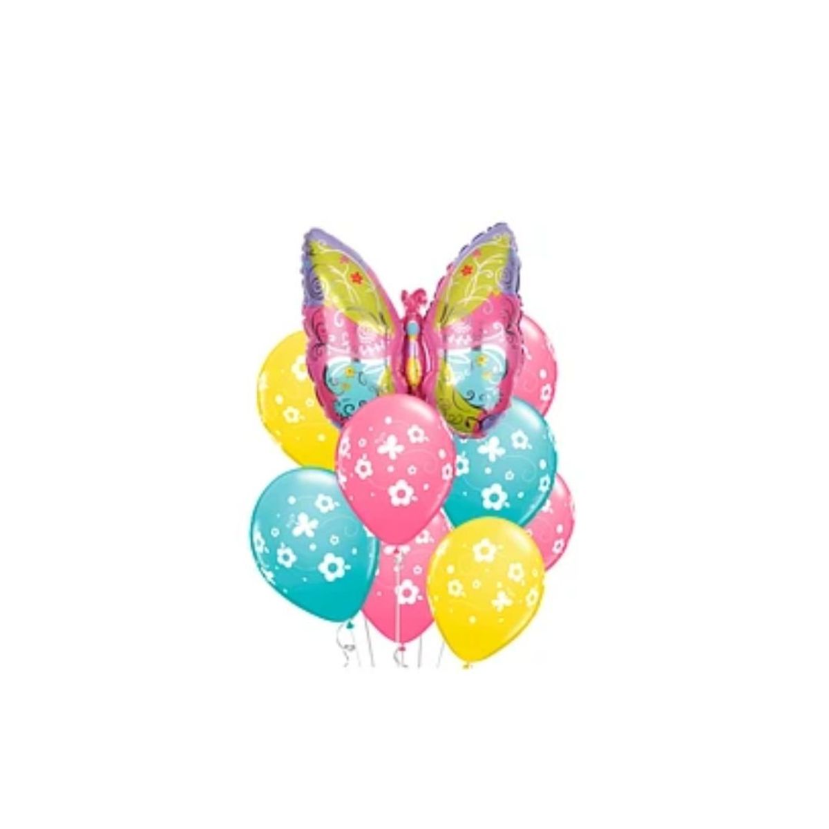 GENERICO - Set De Globos Mariposa 9pcs