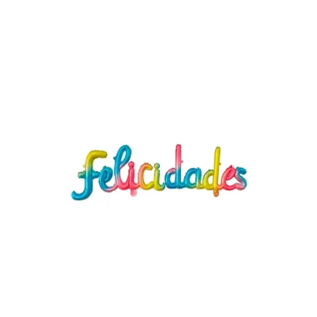 GENERICO - Globo Metálico Felicidades Multicolor