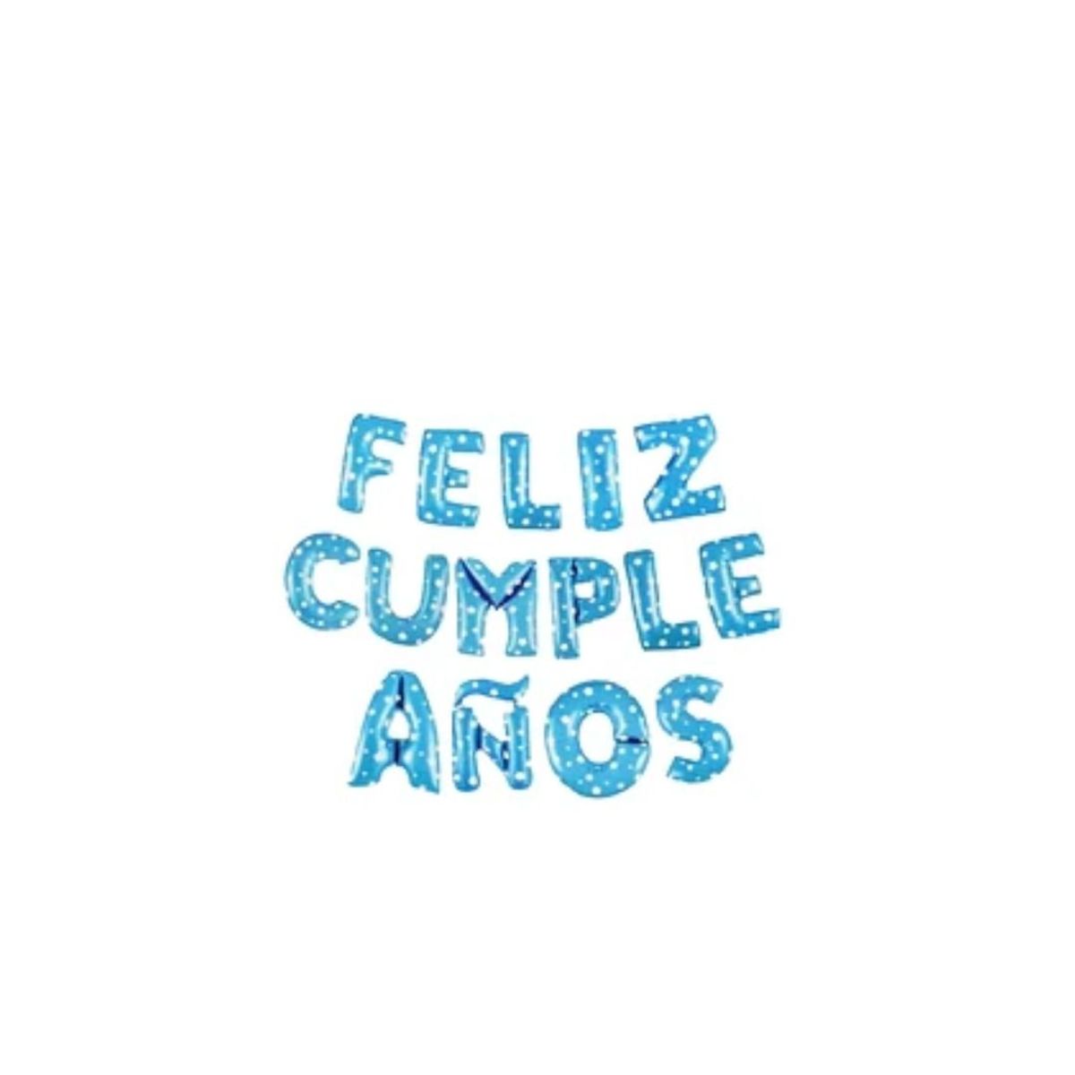 GENERICO - Globo Letras Feliz Cumpleaños Azul 16 Pulgadas