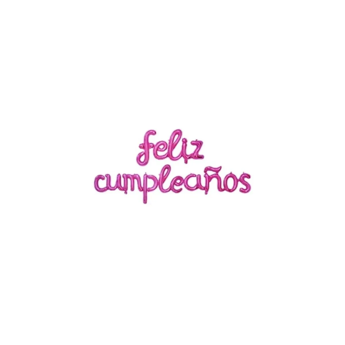 GENERICO - Set Globo Feliz Cumpleaños Rosa 16pulgadas