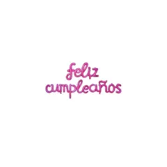 GENERICO - Set Globo Feliz Cumpleaños Rosa 16pulgadas