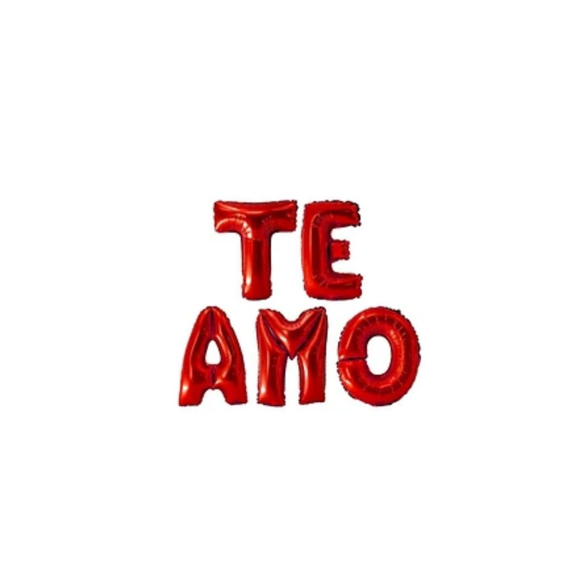 GENERICO - Globo Metalizado Te Amo Rojo