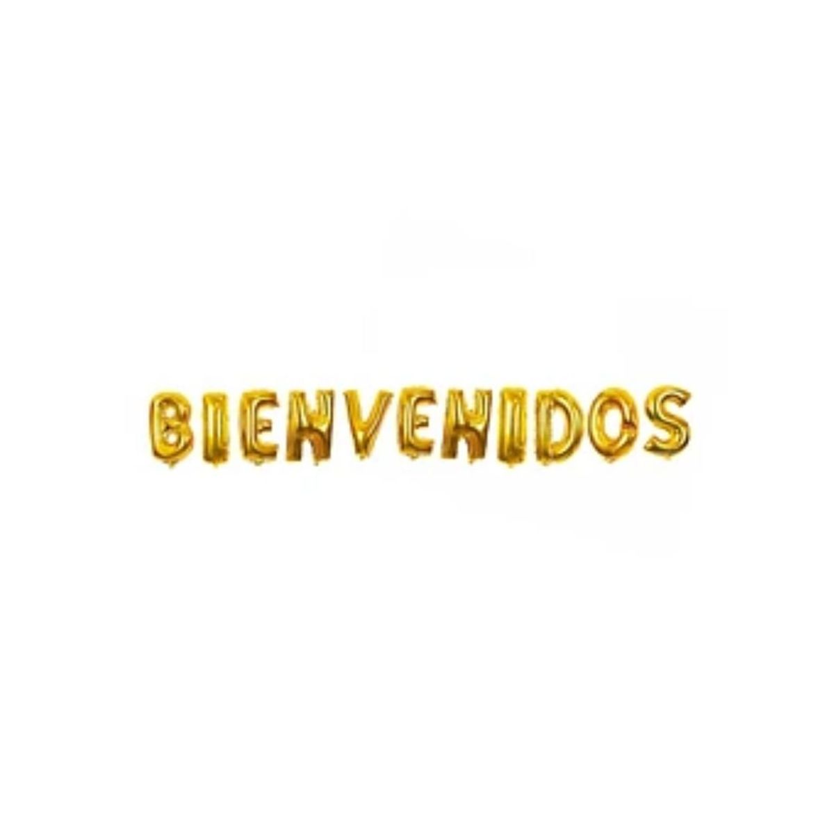 GENERICO - Globo Bienvenidos Dorado 11pcs 16 pulgadas