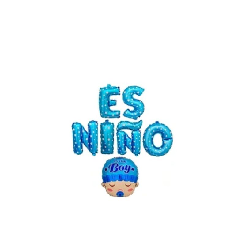 GENERICO - Set De Globos Es Niño Cara Baby