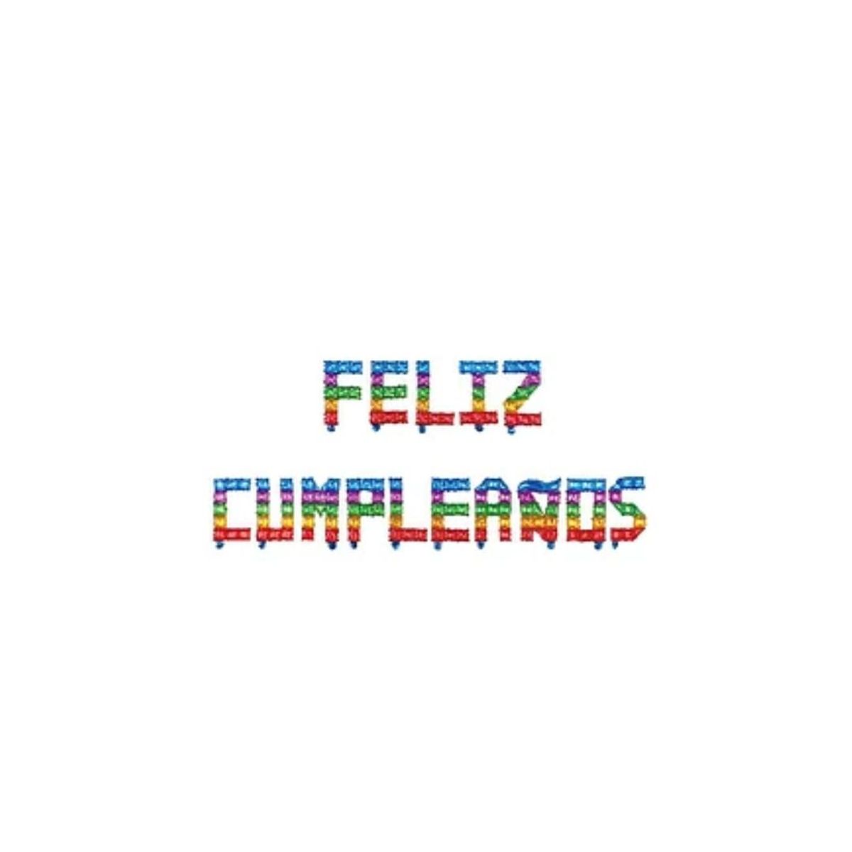 GENERICO - Set Globo Metálicos Feliz Cumpleaños Colores 16 Pulgadas