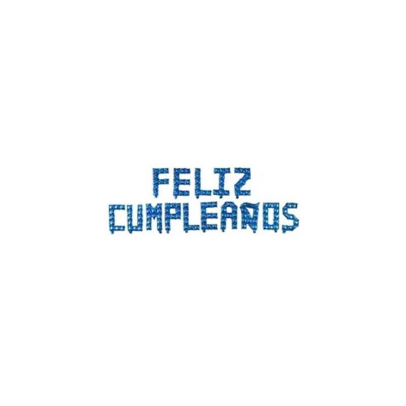 GENERICO - Set De Globos Metálicos Feliz Cumpleaños Azul 16 Pulgadas