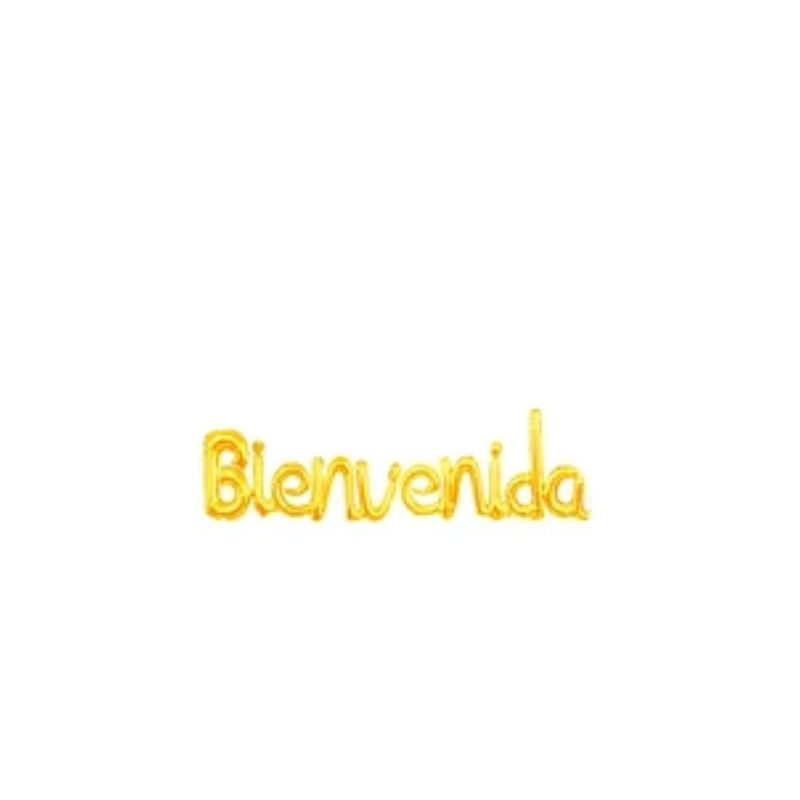 GENERICO - Globo Metálico Bienvenida Dorado