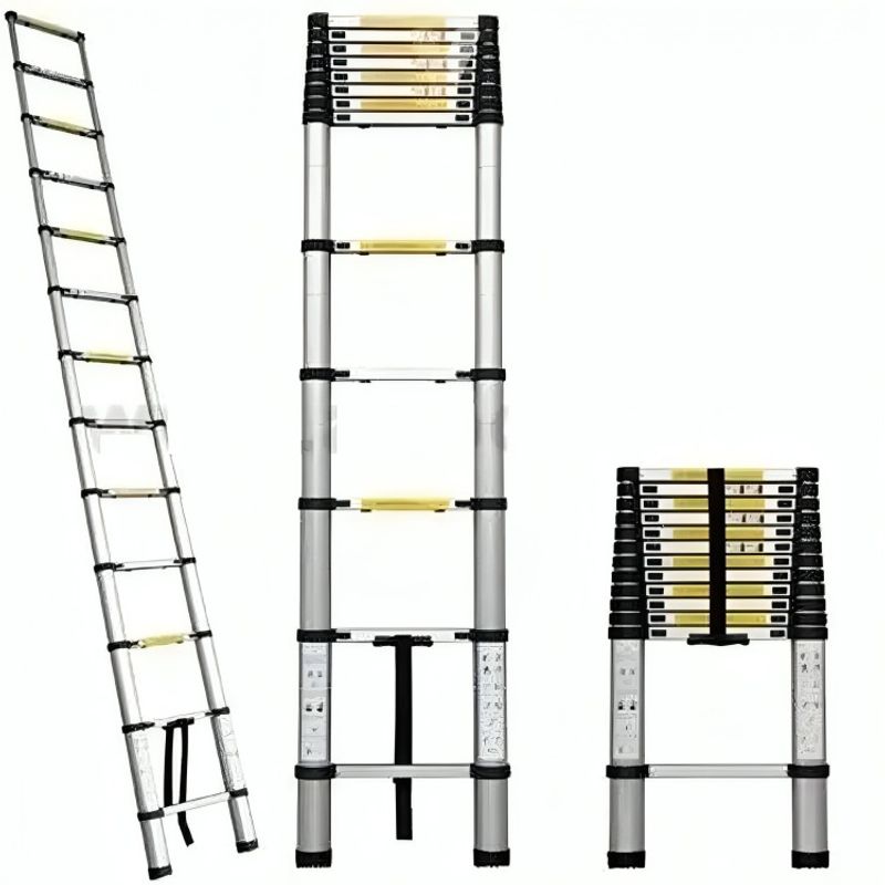 OEM - Escalera Telescopica Soporta 150kg Aluminio Retráctil 3.2 M