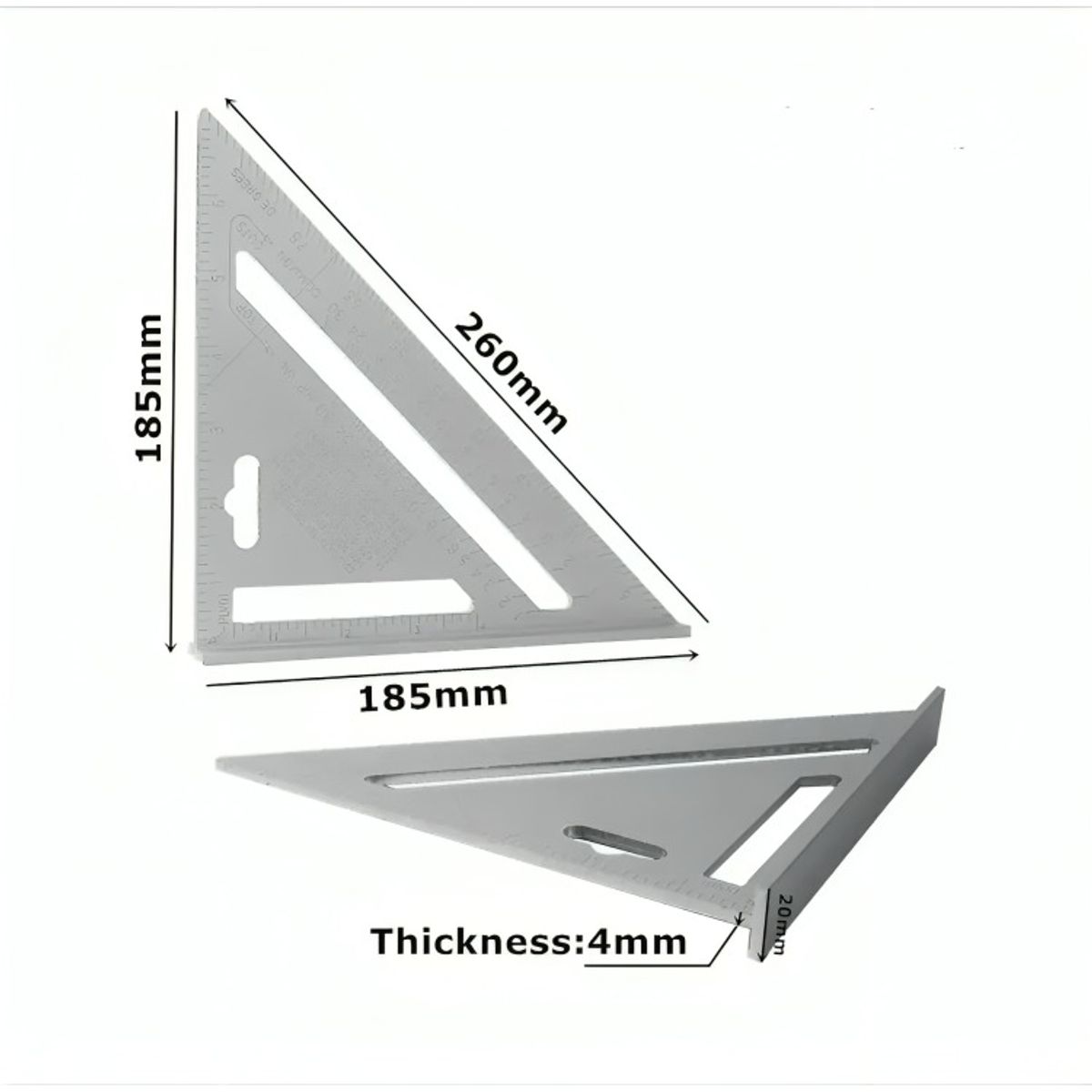 OEM - Escuadra Rápida De Aluminio Macizo Carpintería