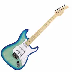 FREEMAN - Guitarra eléctrica SST-412 FMT AQG Azul