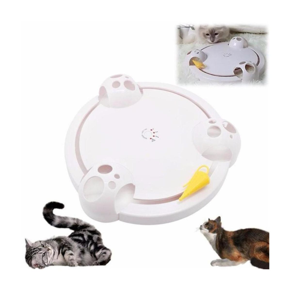 GENERICO - Juguete Interactivo Giratorio Raton Para Gatos Mascotas