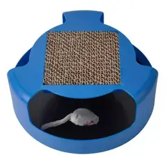 GENERICO - Juguete Interactivo Con Rascador Y Raton Para Gatos Mascotas