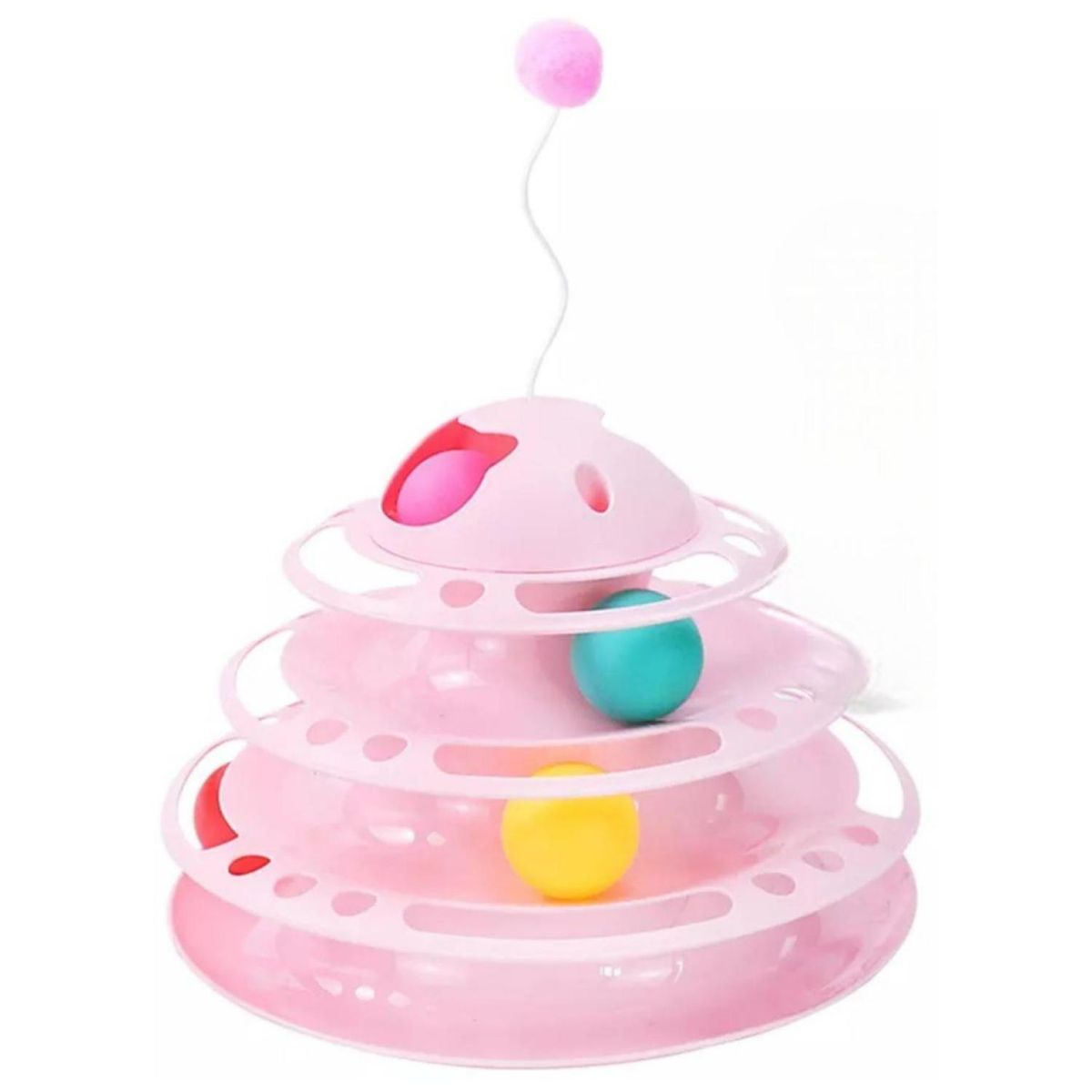 GENERICO - Juguete Interactivo Torre Con Pelotas Para Gatos Mascotas