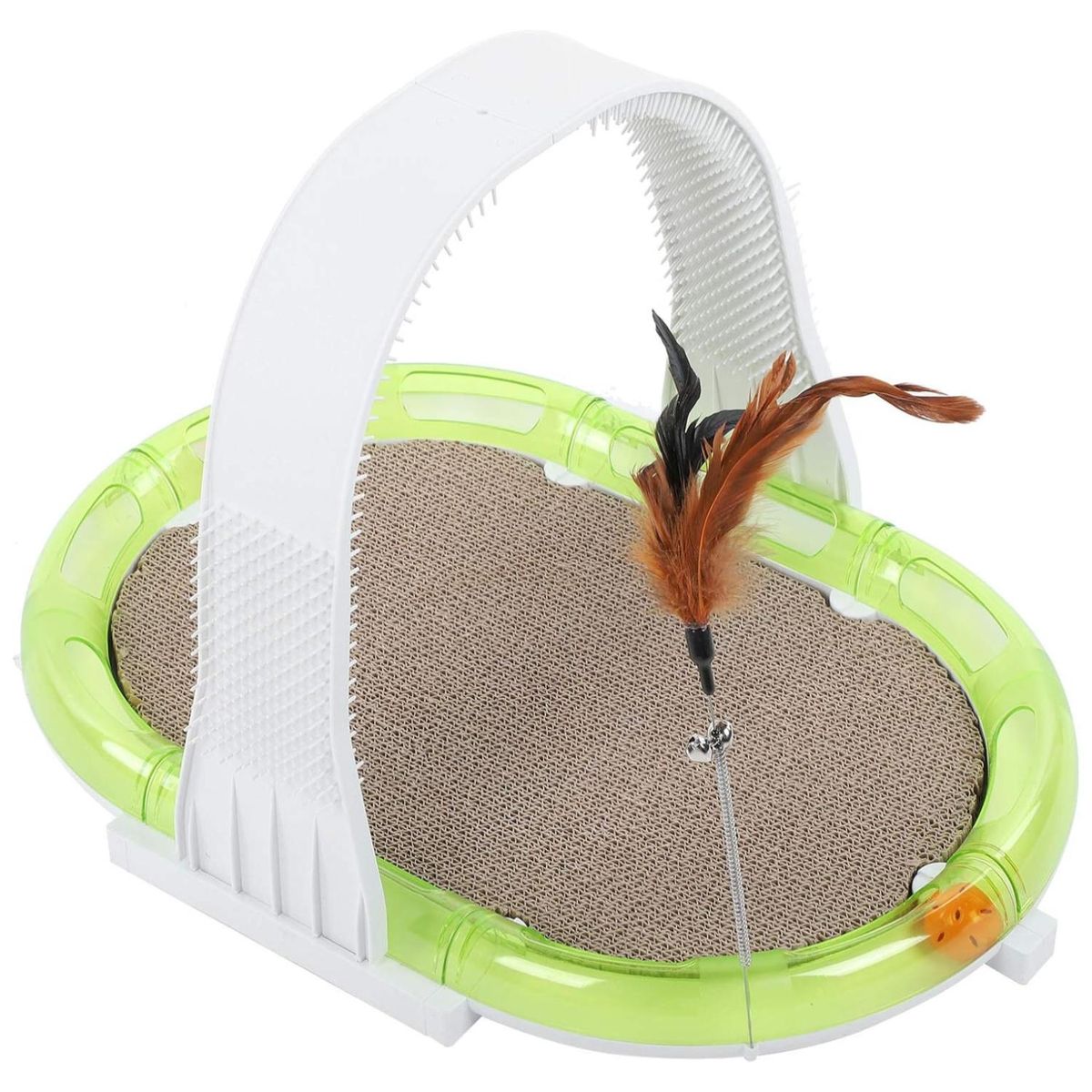 GENERICO - Juguete Rascador Multifuncional 4 En 1 Para Gatos Mascotas