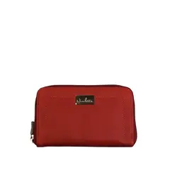 NICOLETTA - Billetera de Mujer rojo 100% cuero genuino