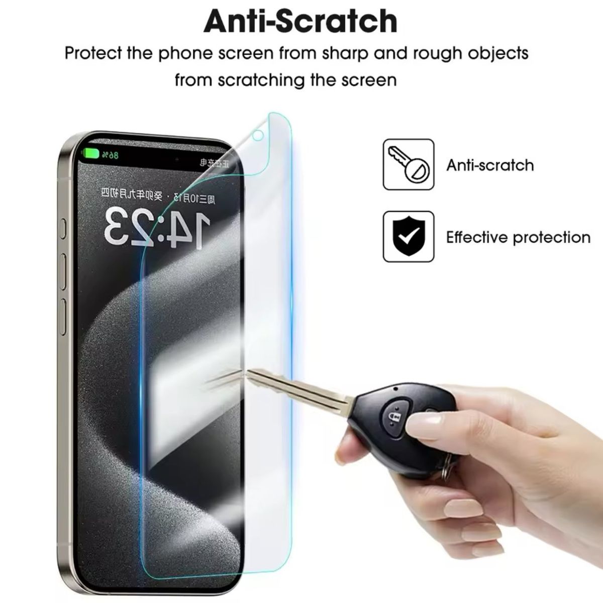 GENERICO - Lámina De Hidrogel Pantalla Para iPhone 16 Pro Max