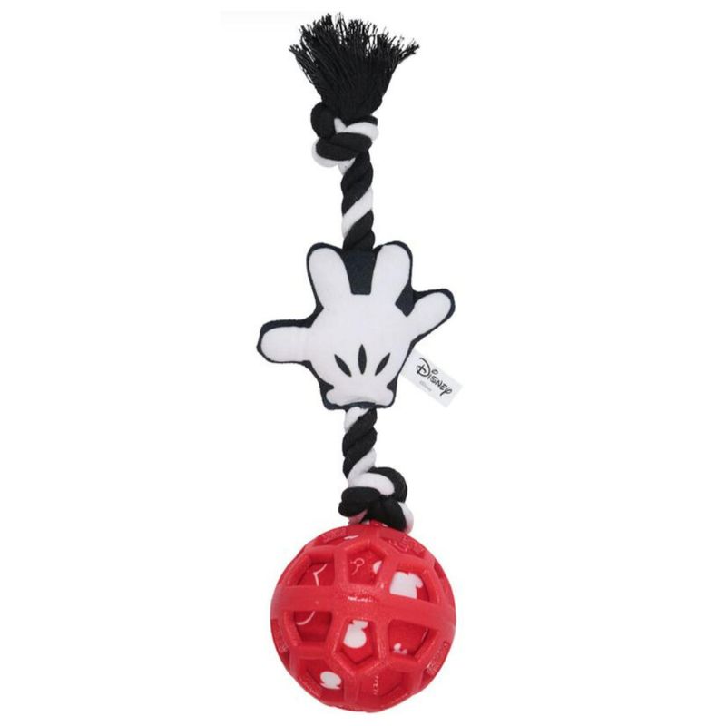 GENERICO - Juguete Interactivo Para Mascotas Cuerda Y Pelota Rojo MM