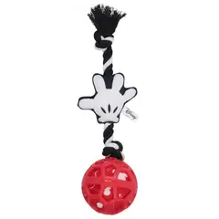 GENERICO - Juguete Interactivo Para Mascotas Cuerda Y Pelota Rojo MM