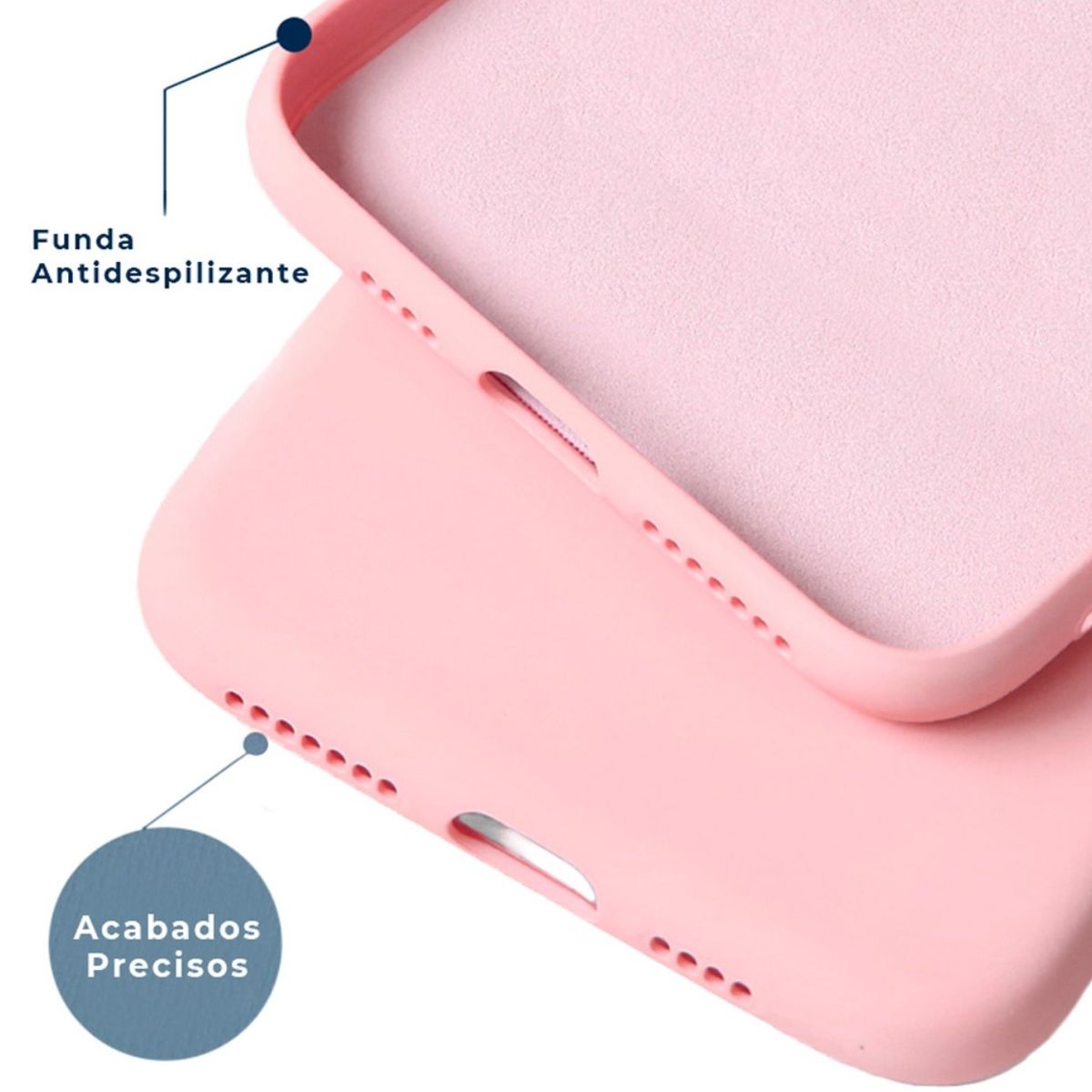 GENERICO - Carcasa De Silicona Para iPhone 16 Plus - Rosa