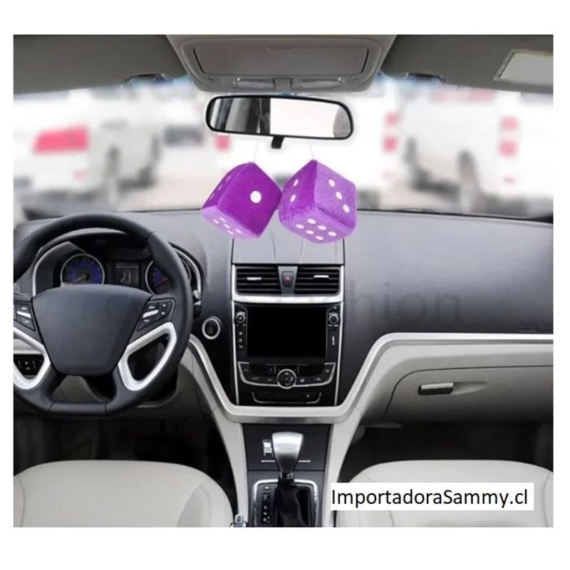 GENERICO - DADOS PARA VEHICULOS PAR MORADO