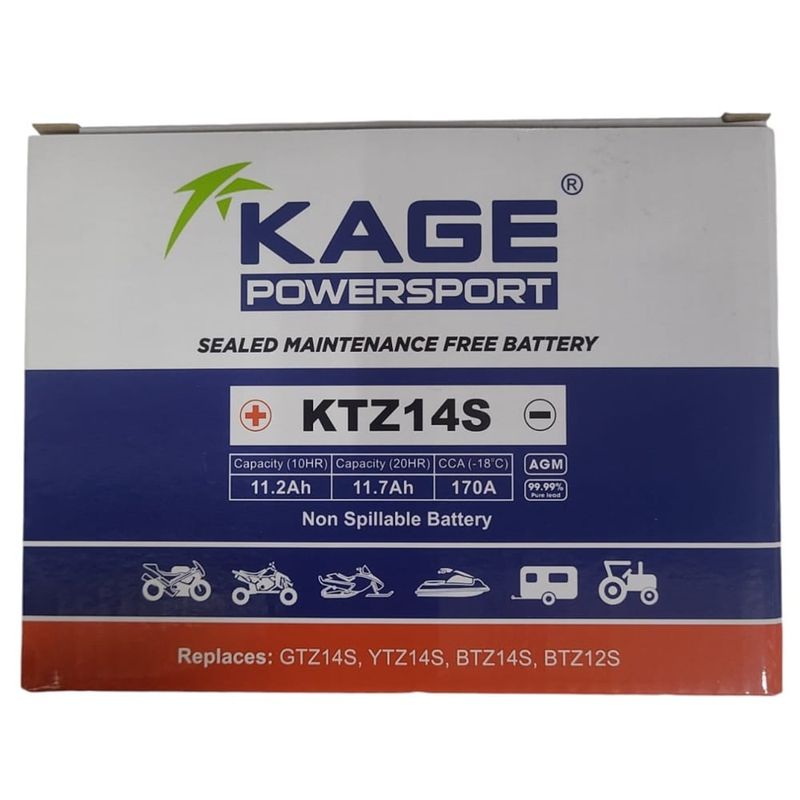 GENERICO - Batería Moto KTZ14S - BTZ14S - GTZ14S - YTZ14S - BTZ12S Kage