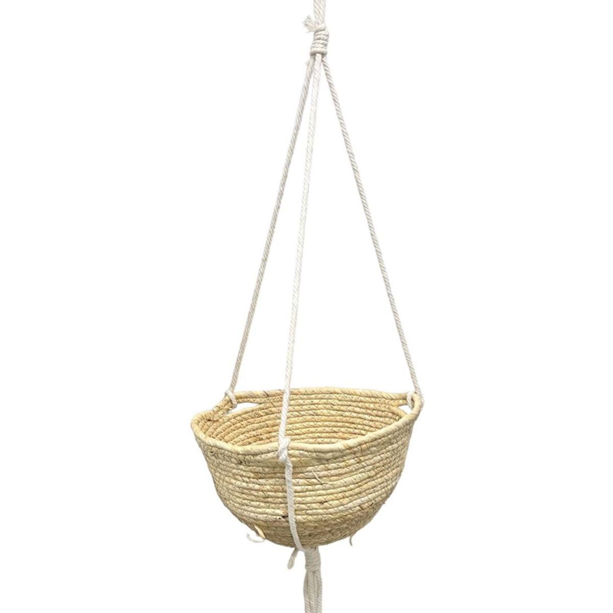 OEM - Maceta Colgante Macetero Colgante De Mimbre Cesta 47cm