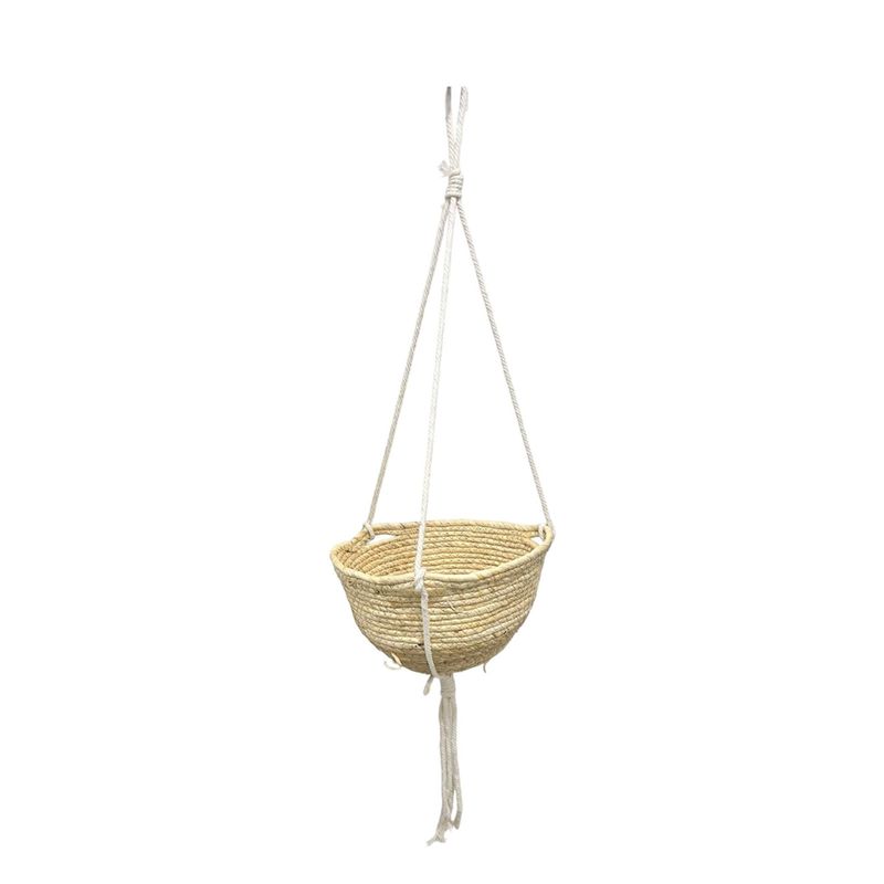 OEM - Maceta Colgante Macetero Colgante De Mimbre Cesta 47cm