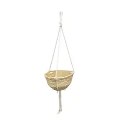 OEM - Maceta Colgante Macetero Colgante De Mimbre Cesta 47cm