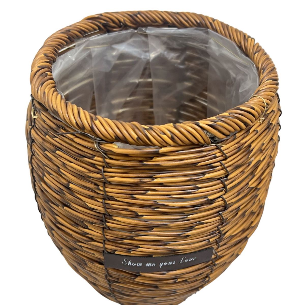 OEM - Cesto Macetero Canasto Organizador Tejido Pequeño Mimbre