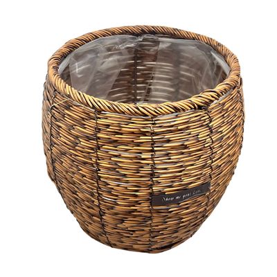 Imagen 2 del producto Cesto Macetero Canasto Organizador Tejido Grande Mimbre