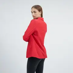 GUINDA - Blazer Corte Ajustado con doble Botonadura Hole - GUINDA.