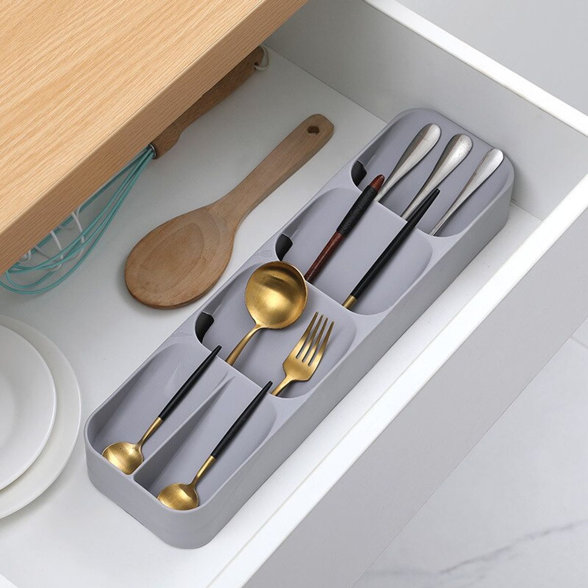 MP - Organizador De Cubiertos Servicio Para Cajones Gavetas