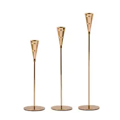 GENERICO - Pack 3 Porta Vela Candelabro Set 3 Candelabros