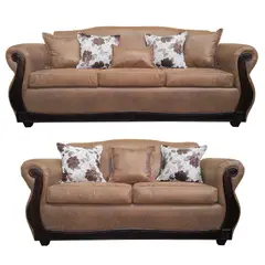 AMERICA DECORA - Living 4-3 Grand Santi Envejecido Café Teja
